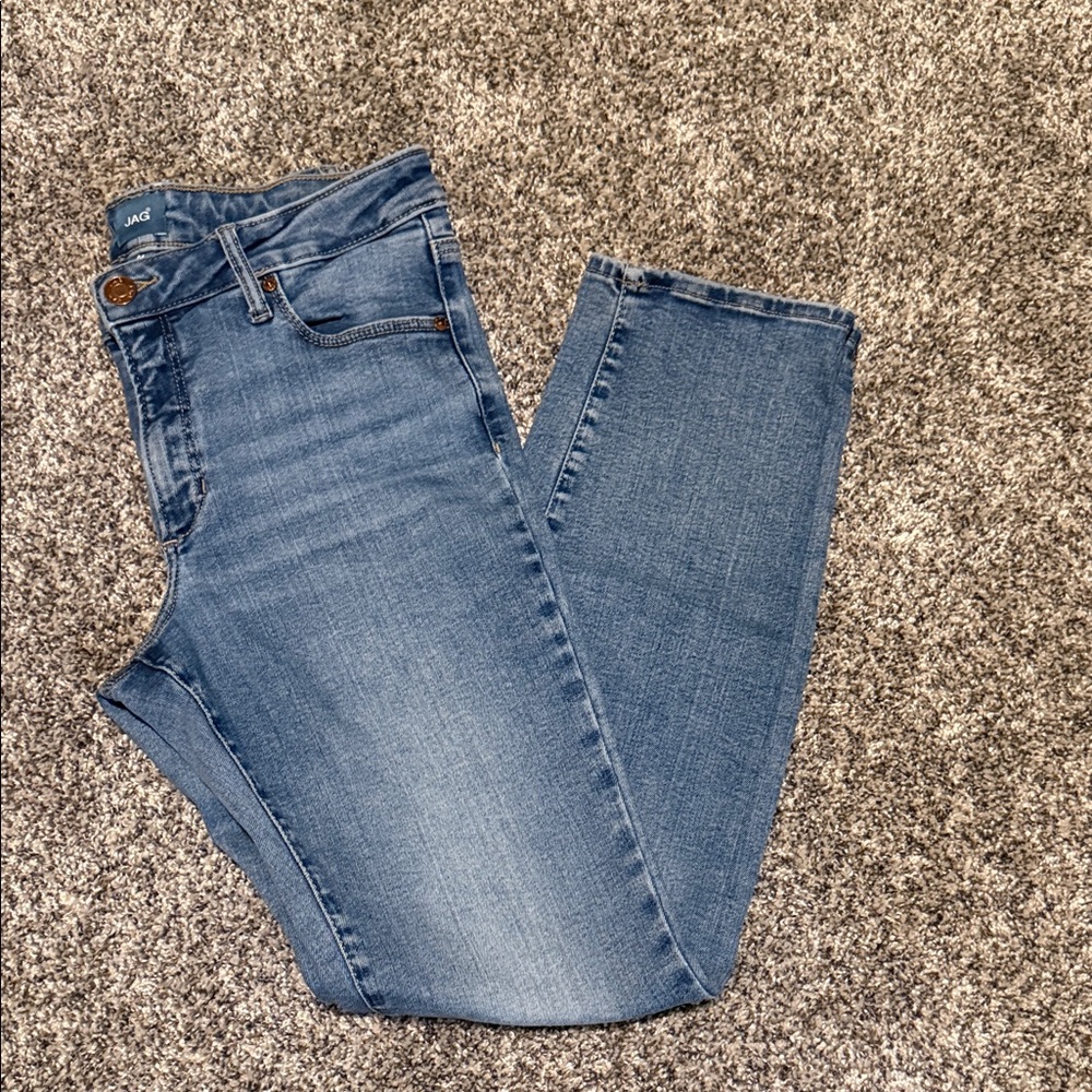 Jag Jeans Women’s Light Blue Straight Leg Stretch Jeans M 30